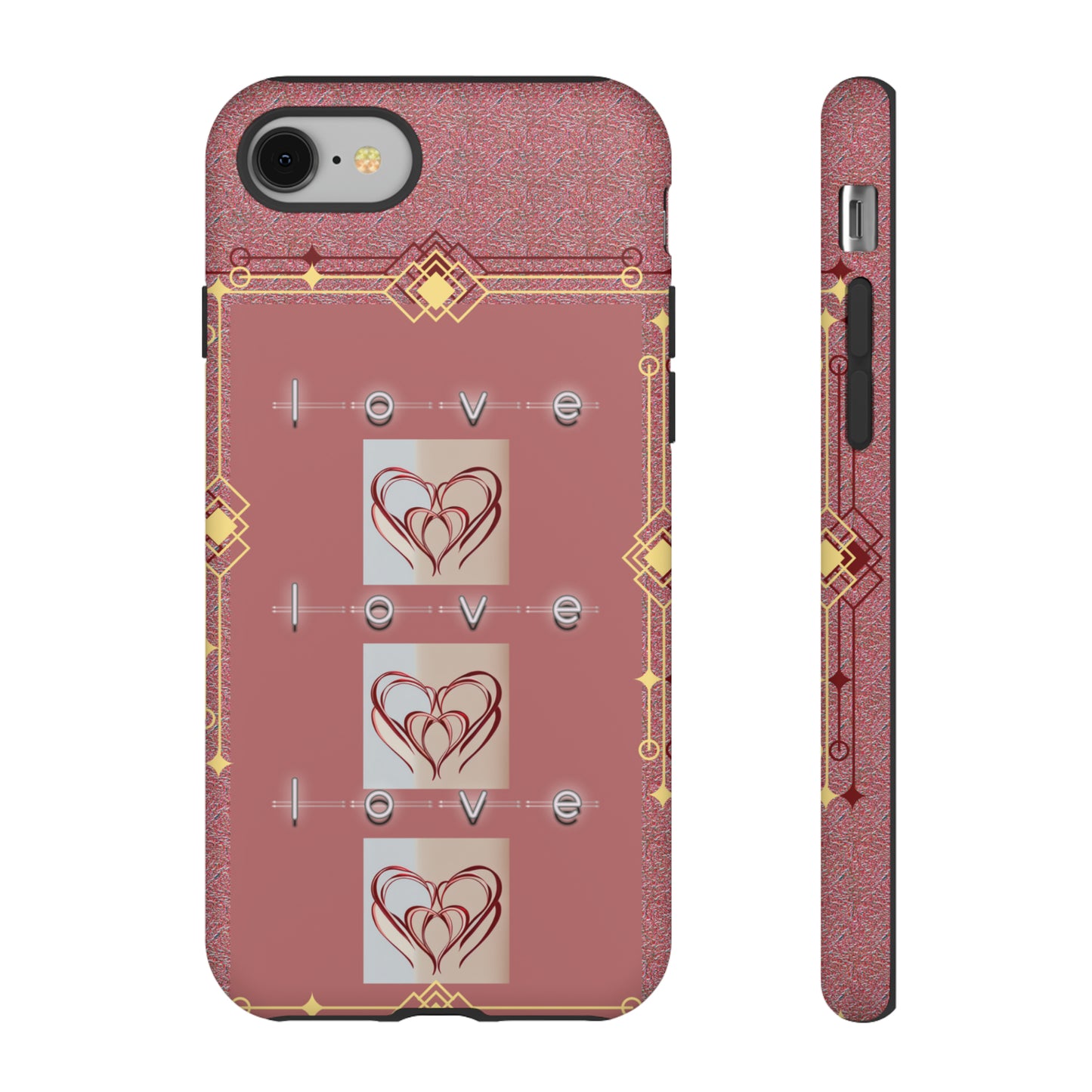 Three Hearts Love: 46-Tough Case iPhone series 15 14 13 12 11 X XR XS 8: Google series 7 6 5: Samsung series S23 S22 S21 S20 S10