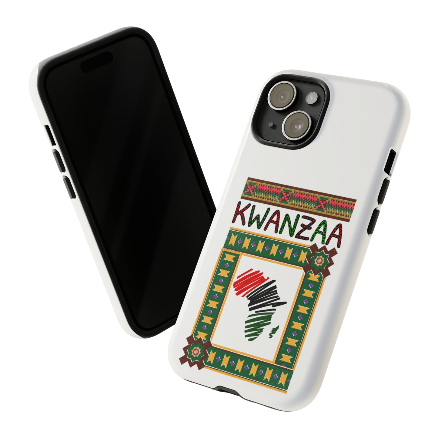 AFRICA KWANZAA: 46-Tough Case iPhone series 15 14 13 12 11 X XR XS 8: Google series 7 6 5: Samsung series S23 S22 S21 S20 S10