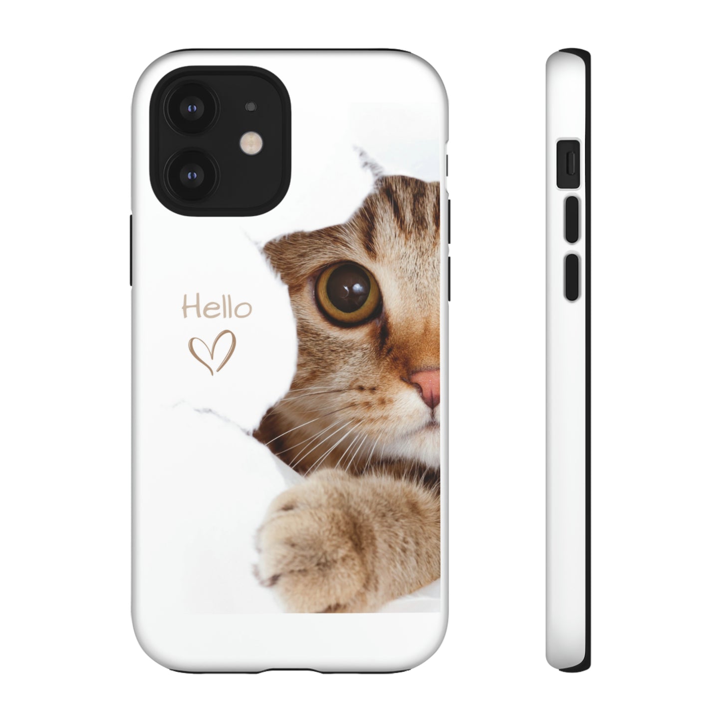 Hey Kitty with white background: 46-Tough Case iPhone series 15 14 13 12 11 X XR XS 8: Google series 7 6 5: Samsung series S23 S22 S21 S20 S10