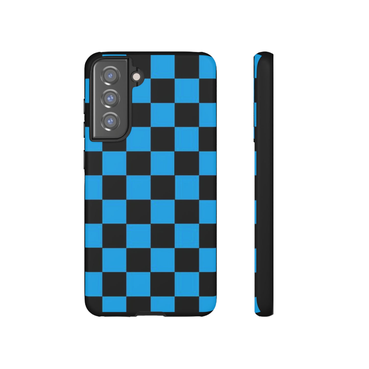 Blue and Black Checkers: 46-Tough Case iPhone series 15 14 13 12 11 X XR XS 8: Google series 7 6 5: Samsung series S23 S22 S21 S20 S10