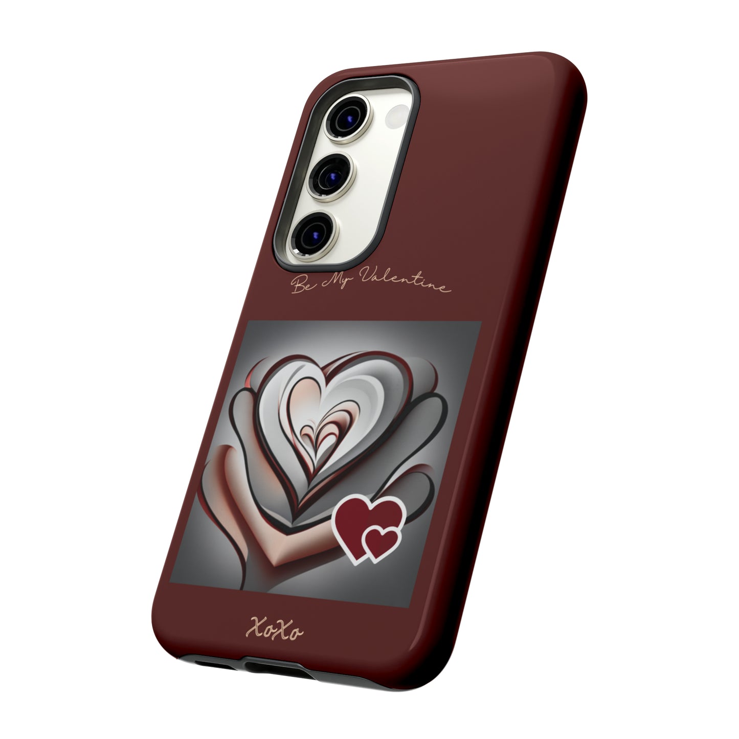 Valentine Triple Heart: 46-Tough Case iPhone series 15 14 13 12 11 X XR XS 8: Google series 7 6 5: Samsung series S23 S22 S21 S20 S10