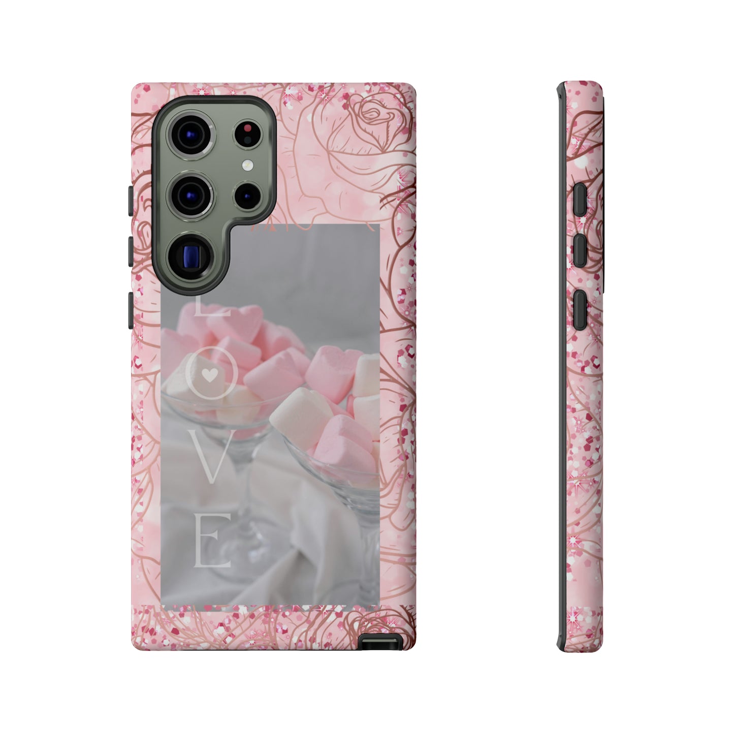 Pink Candy Love: 46-Tough Case iPhone series 15 14 13 12 11 X XR XS 8: Google series 7 6 5: Samsung series S23 S22 S21 S20 S10