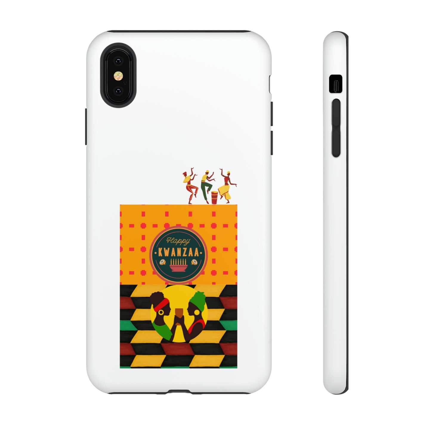 HAPPY KWANZA: 46-Tough Case iPhone series 15 14 13 12 11 X XR XS 8: Google series 7 6 5: Samsung series S23 S22 S21 S20 S10