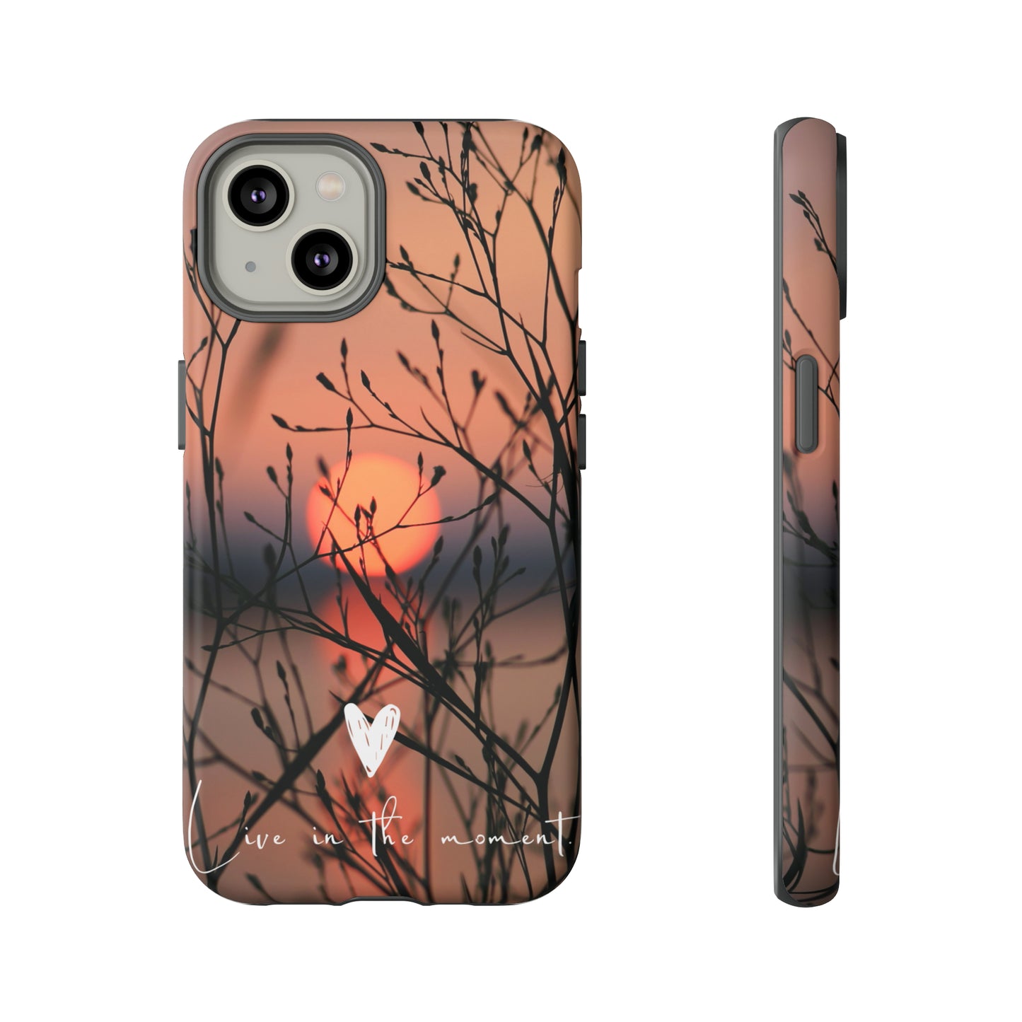 VIVID SUNSET FLORAL DESIGN with black background: 46-Tough Case iPhone series 15 14 13 12 11 X XR XS 8: Google series 7 6 5: Samsung series S23 S22 S21 S20 S10