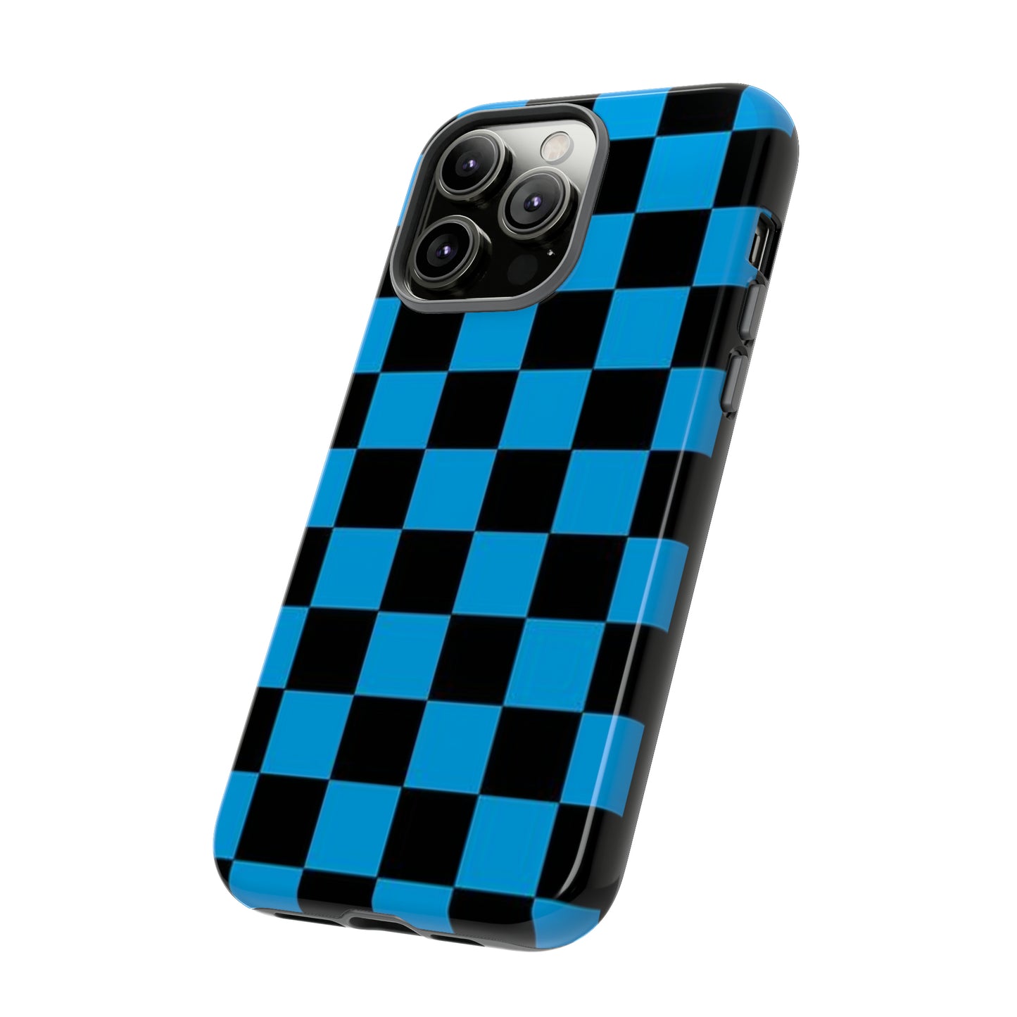 Blue and Black Checkers: 46-Tough Case iPhone series 15 14 13 12 11 X XR XS 8: Google series 7 6 5: Samsung series S23 S22 S21 S20 S10