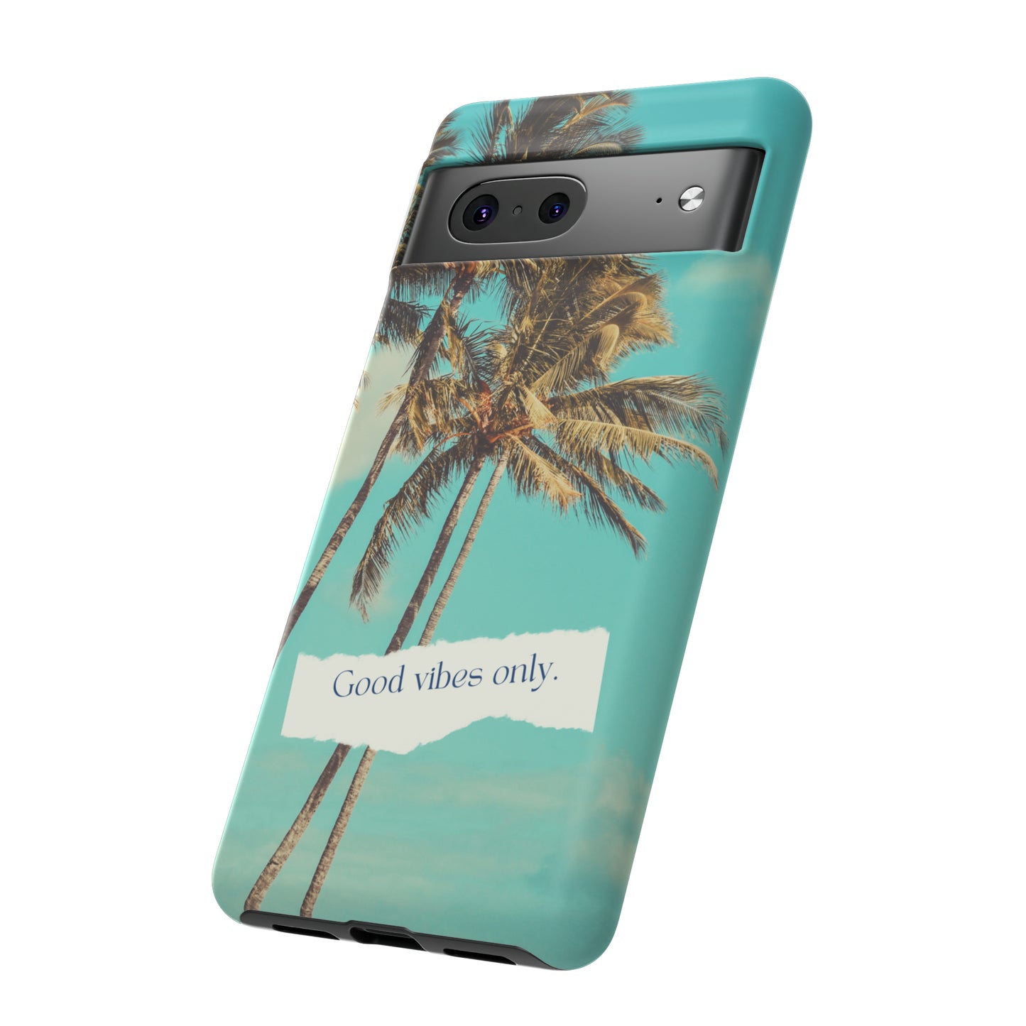 Palm Blue with Turquoise background : 46-Tough Case iPhone series 15 14 13 12 11 X XR XS 8: Google series 7 6 5: Samsung series S23 S22 S21 S20 S10