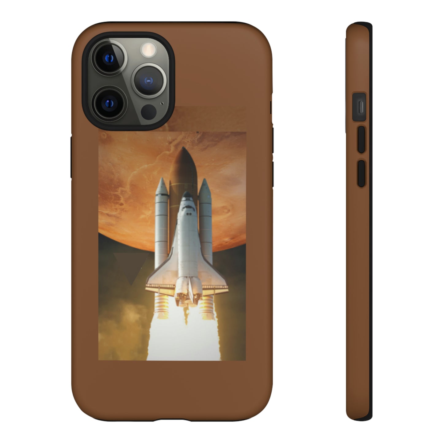 Rocket Man with Light Brown background: 46-Tough Case iPhone series 15 14 13 12 11 X XR XS 8: Google series 7 6 5: Samsung series S23 S22 S21 S20 S10