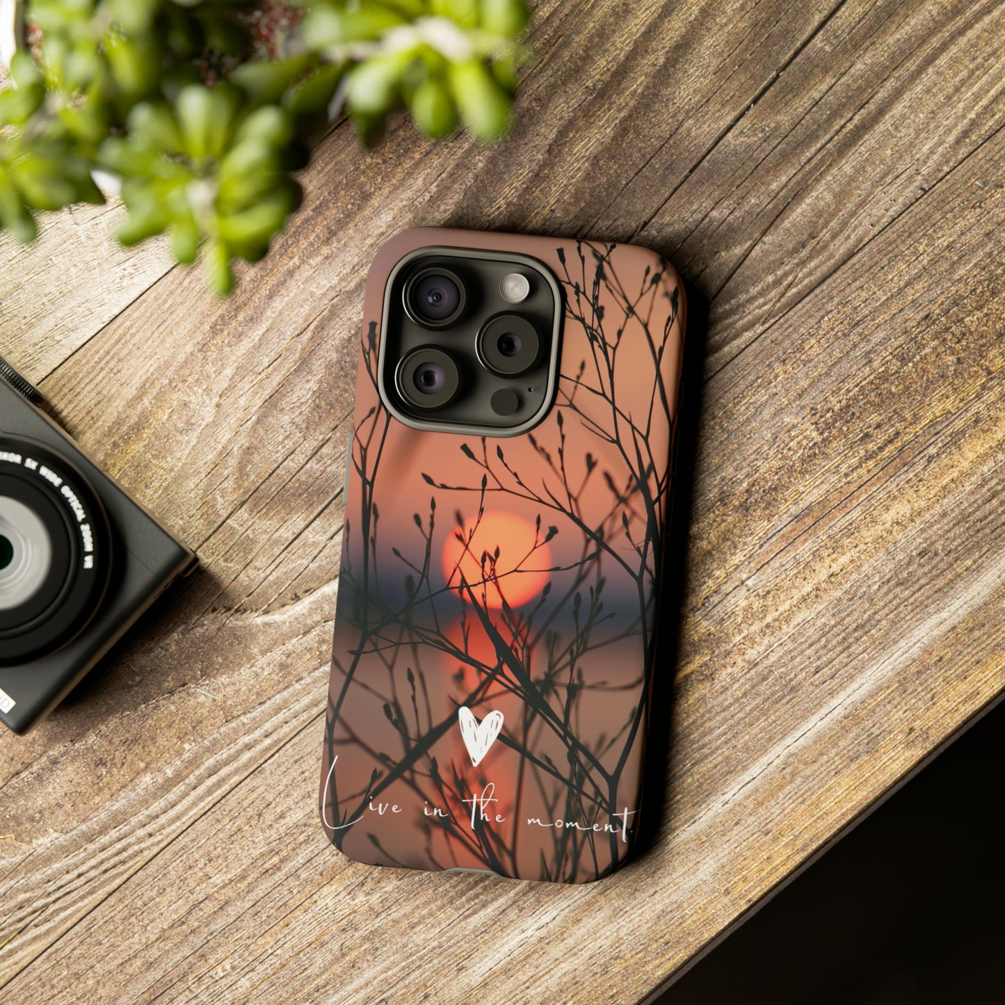 VIVID SUNSET FLORAL DESIGN with black background: 46-Tough Case iPhone series 15 14 13 12 11 X XR XS 8: Google series 7 6 5: Samsung series S23 S22 S21 S20 S10