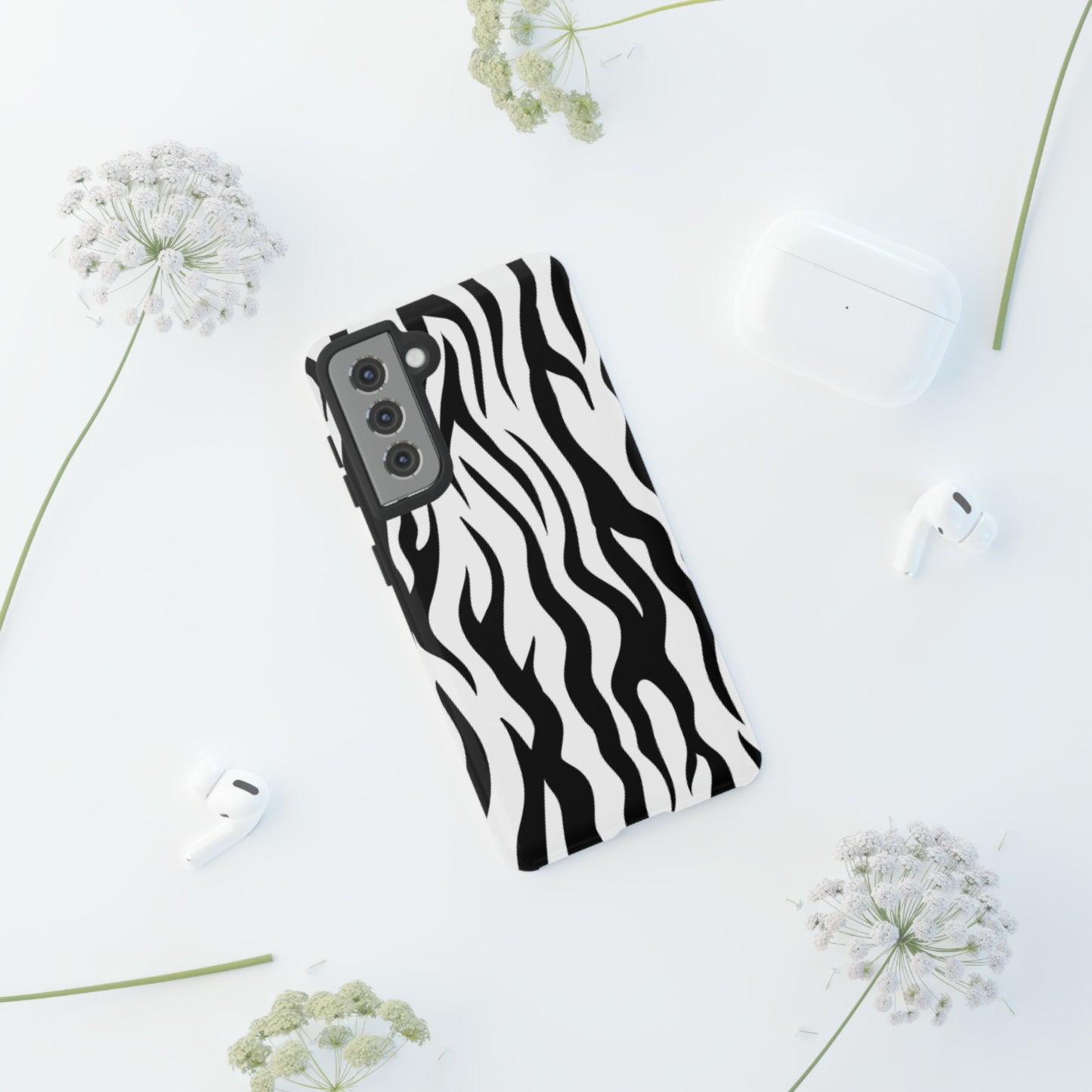 Black and White Camouflaged: 46-Tough Case iPhone series 15 14 13 12 11 X XR XS 8: Google series 7 6 5: Samsung series S23 S22 S21 S20 S10