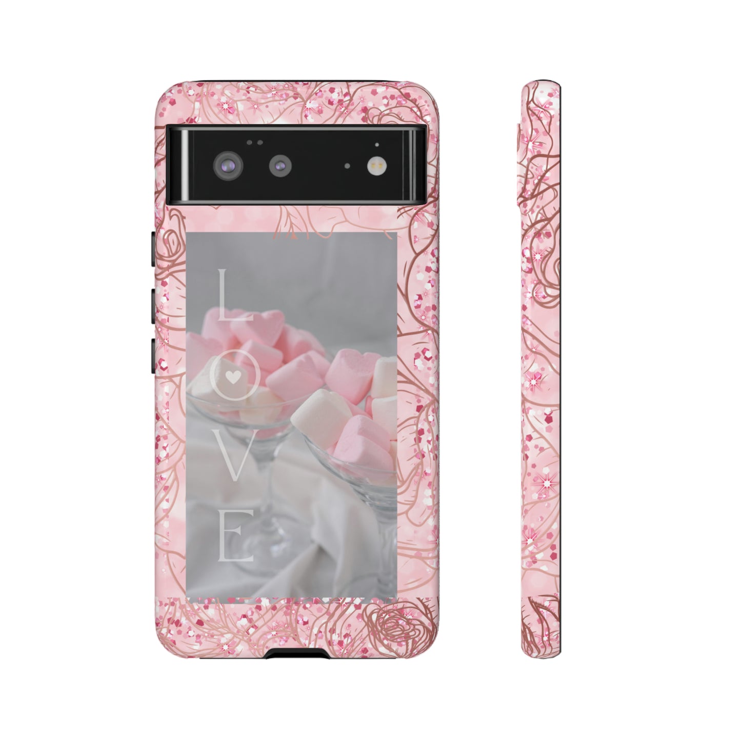 Pink Candy Love: 46-Tough Case iPhone series 15 14 13 12 11 X XR XS 8: Google series 7 6 5: Samsung series S23 S22 S21 S20 S10