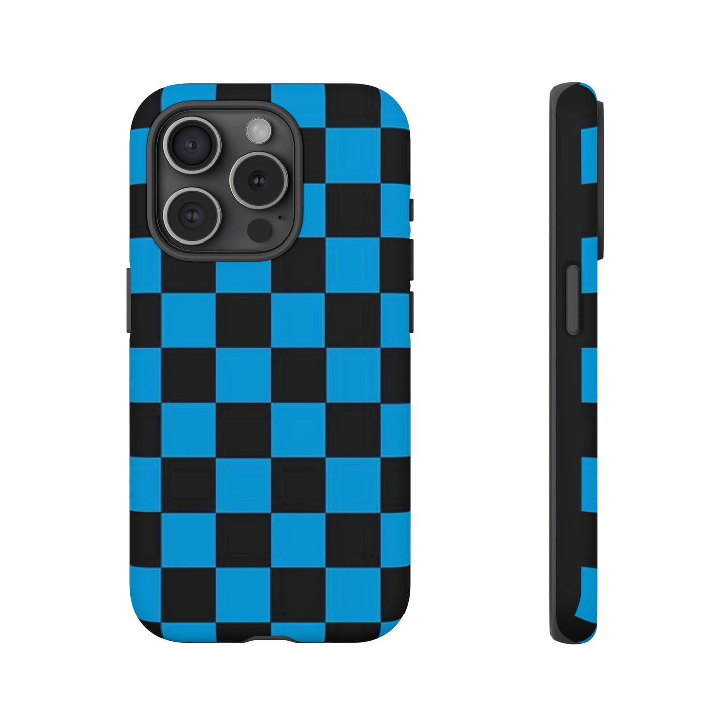 Blue and Black Checkers: 46-Tough Case iPhone series 15 14 13 12 11 X XR XS 8: Google series 7 6 5: Samsung series S23 S22 S21 S20 S10