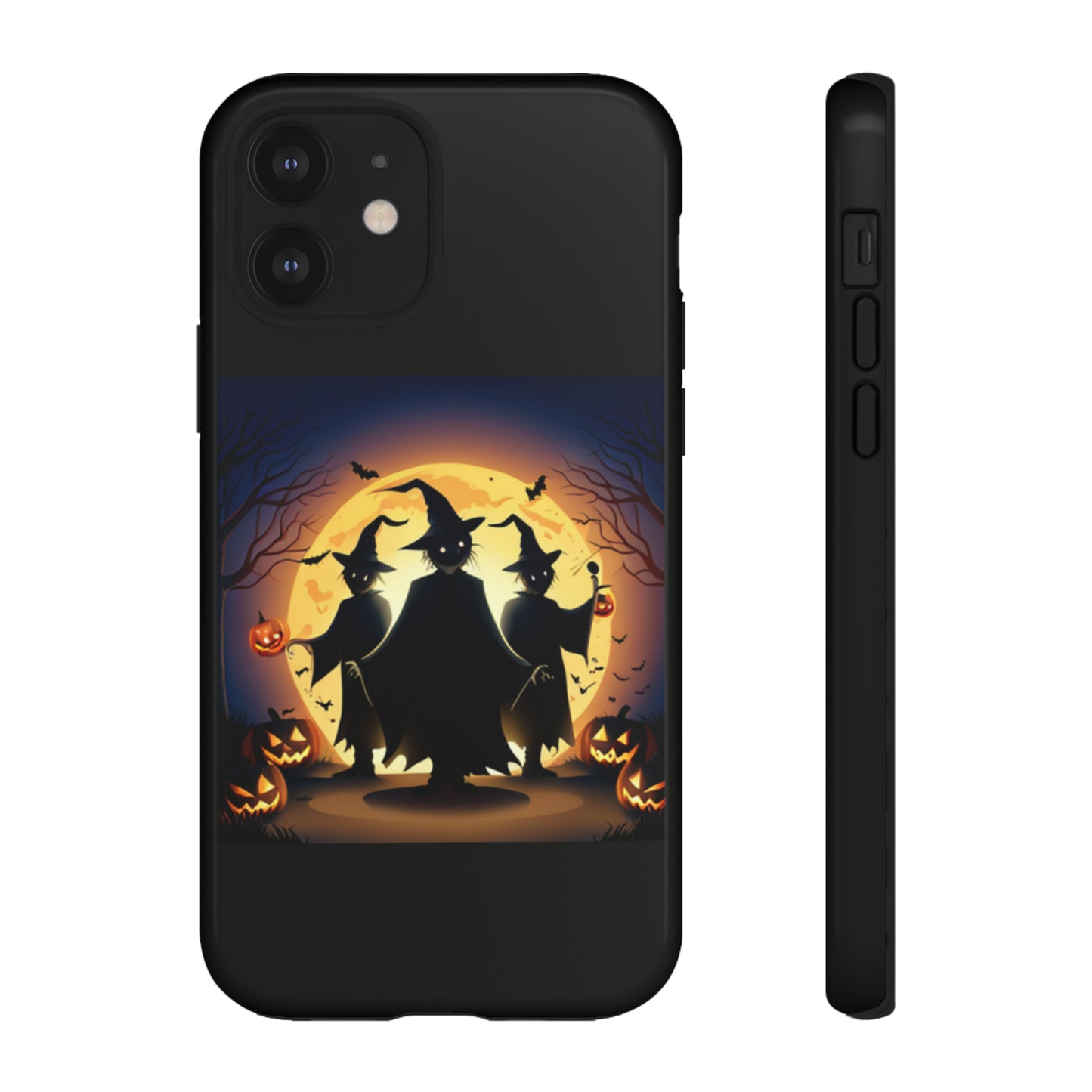 Trick or Treat with black background: 46-Tough Case iPhone series 15 14 13 12 11 X XR XS 8: Google series 7 6 5: Samsung series S23 S22 S21 S20 S10