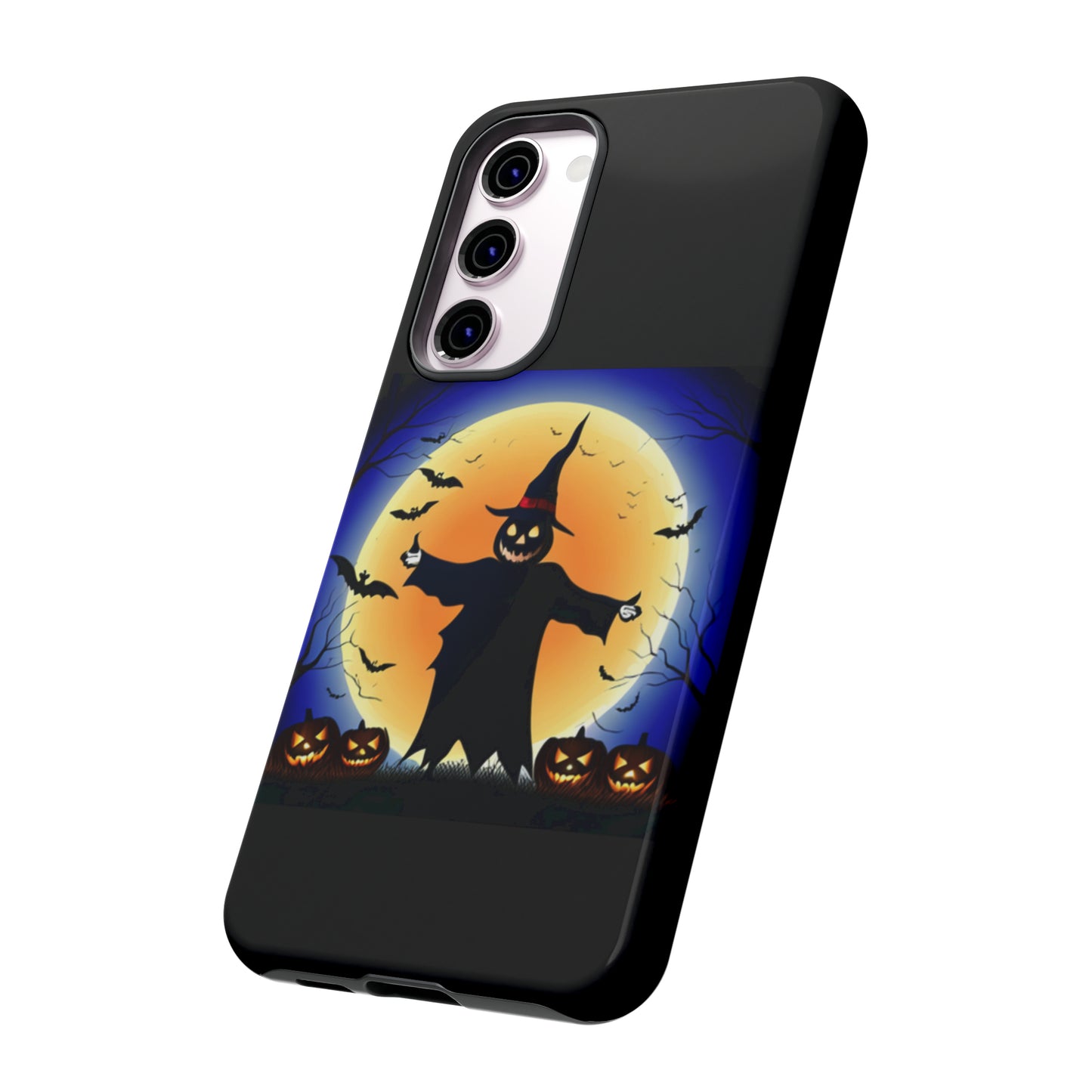 Scary Halloween with Black background: 46-Tough Case iPhone series 15 14 13 12 11 X XR XS 8: Google series 7 6 5: Samsung series S23 S22 S21 S20 S10Tough Cases