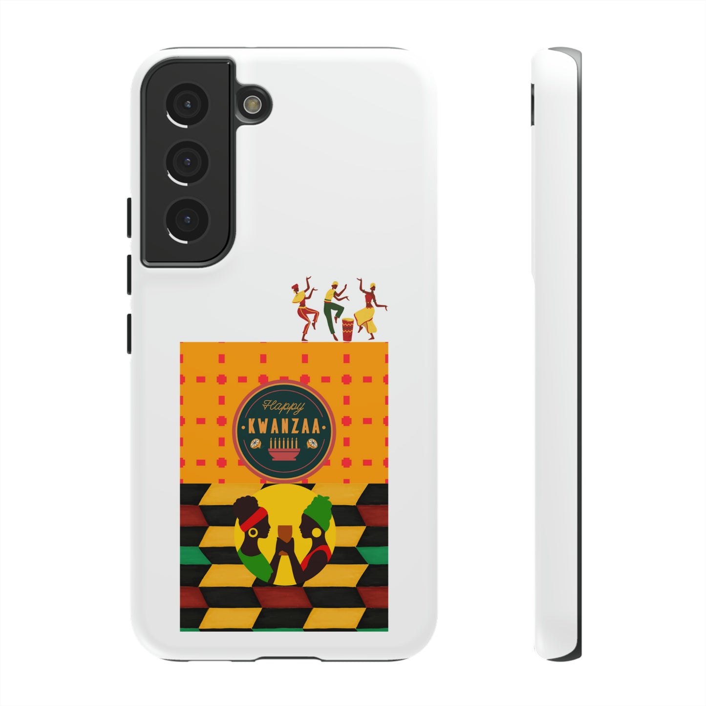 HAPPY KWANZA: 46-Tough Case iPhone series 15 14 13 12 11 X XR XS 8: Google series 7 6 5: Samsung series S23 S22 S21 S20 S10