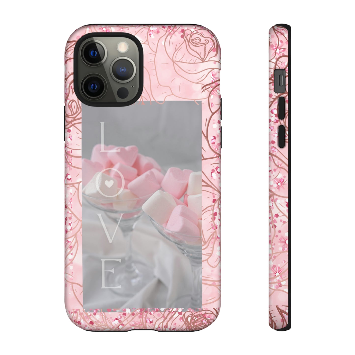 Pink Candy Love: 46-Tough Case iPhone series 15 14 13 12 11 X XR XS 8: Google series 7 6 5: Samsung series S23 S22 S21 S20 S10