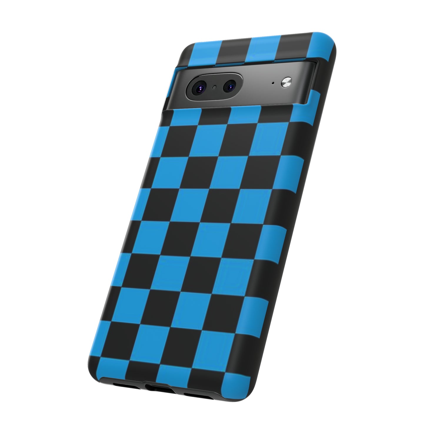 Blue and Black Checkers: 46-Tough Case iPhone series 15 14 13 12 11 X XR XS 8: Google series 7 6 5: Samsung series S23 S22 S21 S20 S10