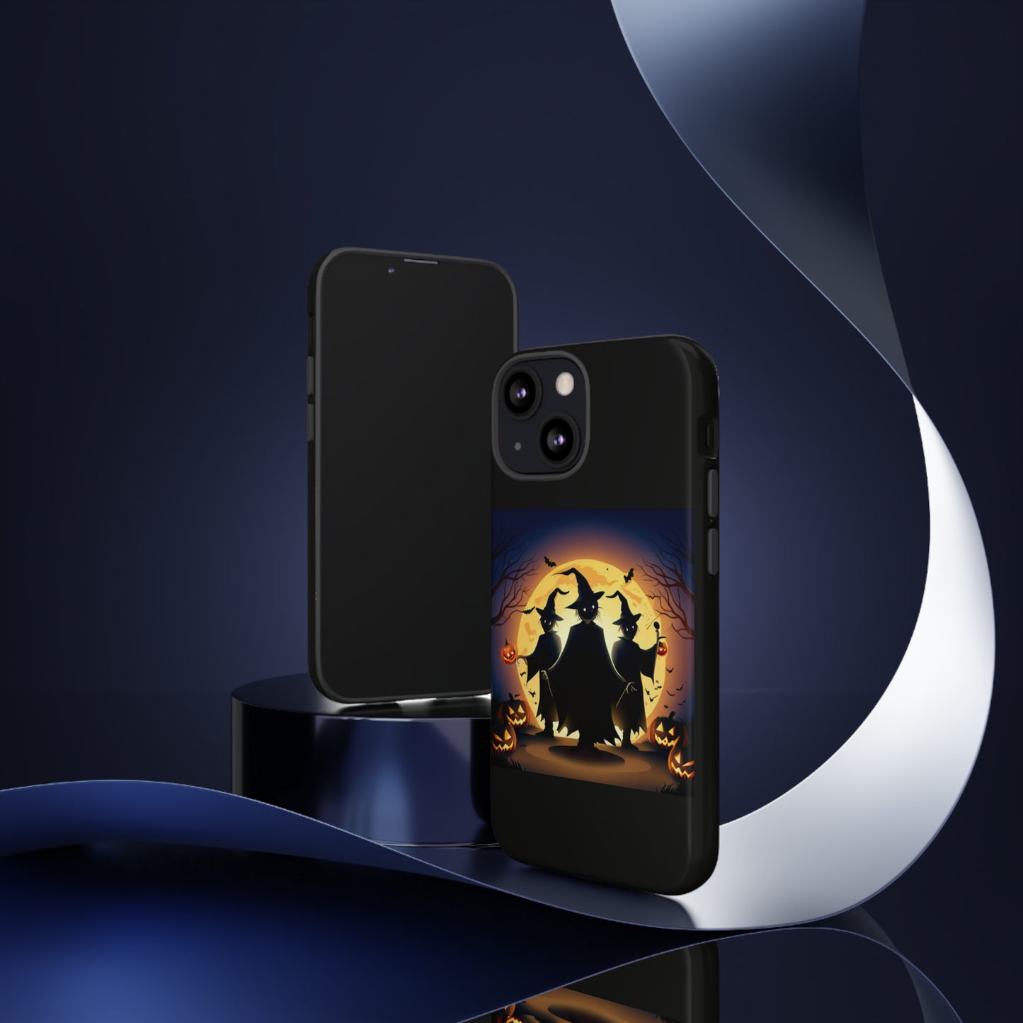 Trick or Treat with black background: 46-Tough Case iPhone series 15 14 13 12 11 X XR XS 8: Google series 7 6 5: Samsung series S23 S22 S21 S20 S10