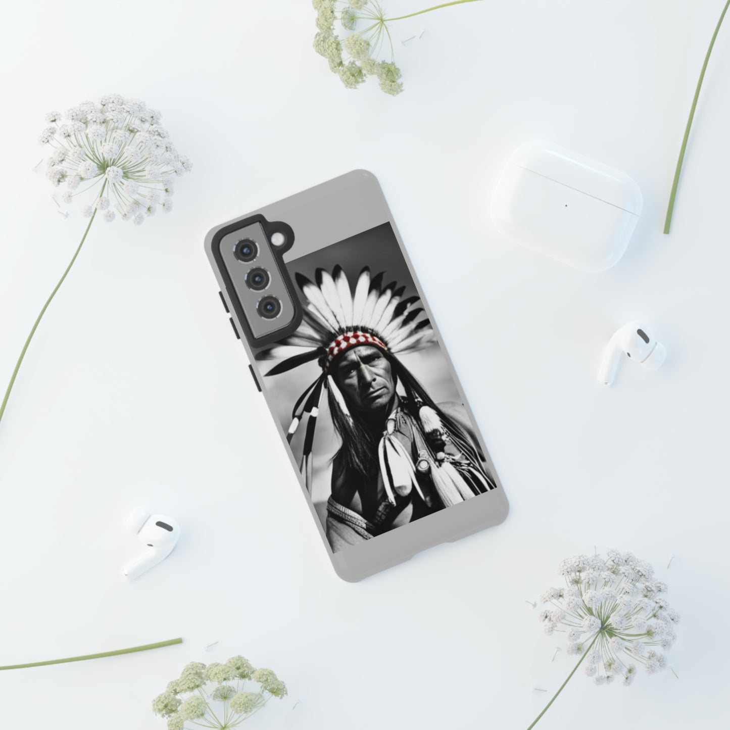 Warrior Pride with Grey Background: 46-Tough Case iPhone series 15 14 13 12 11 X XR XS 8: Google series 7 6 5: Samsung series S23 S22 S21 S20 S10