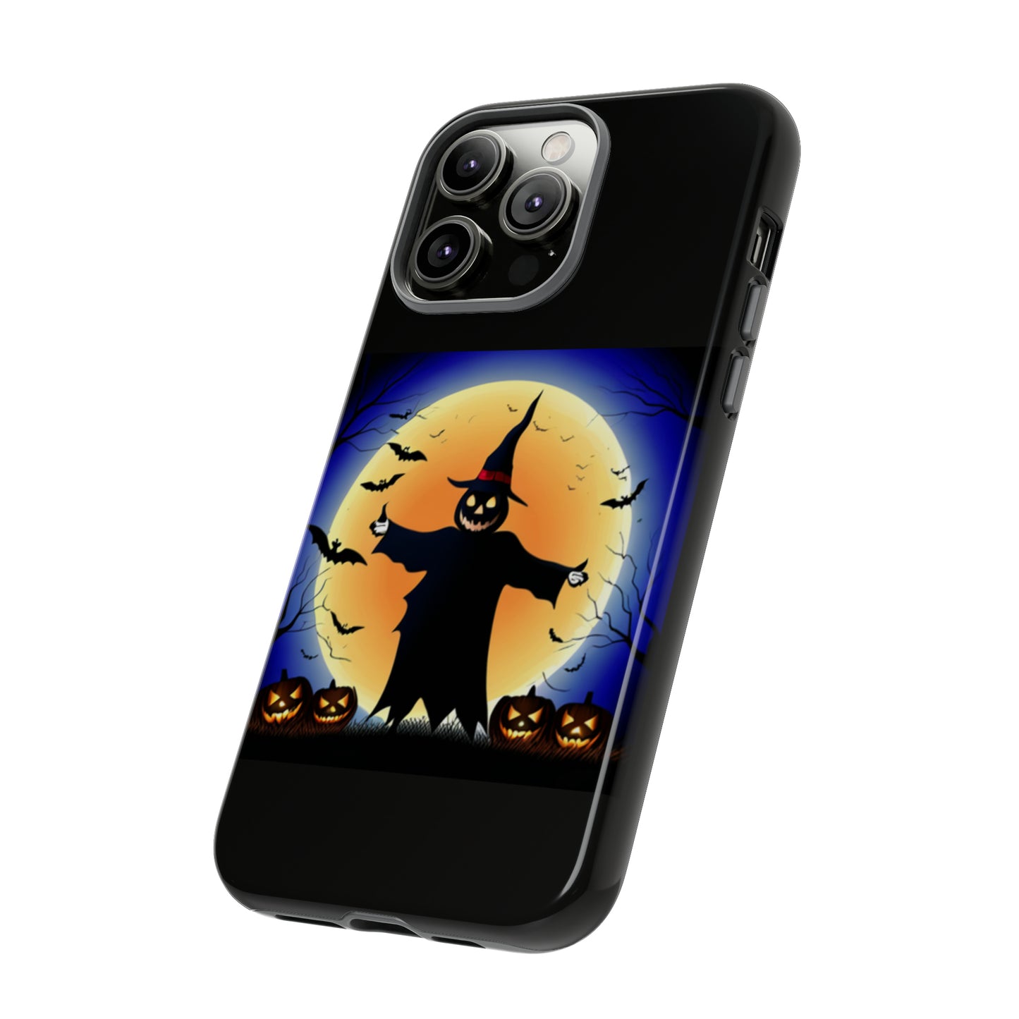 Scary Halloween with Black background: 46-Tough Case iPhone series 15 14 13 12 11 X XR XS 8: Google series 7 6 5: Samsung series S23 S22 S21 S20 S10Tough Cases