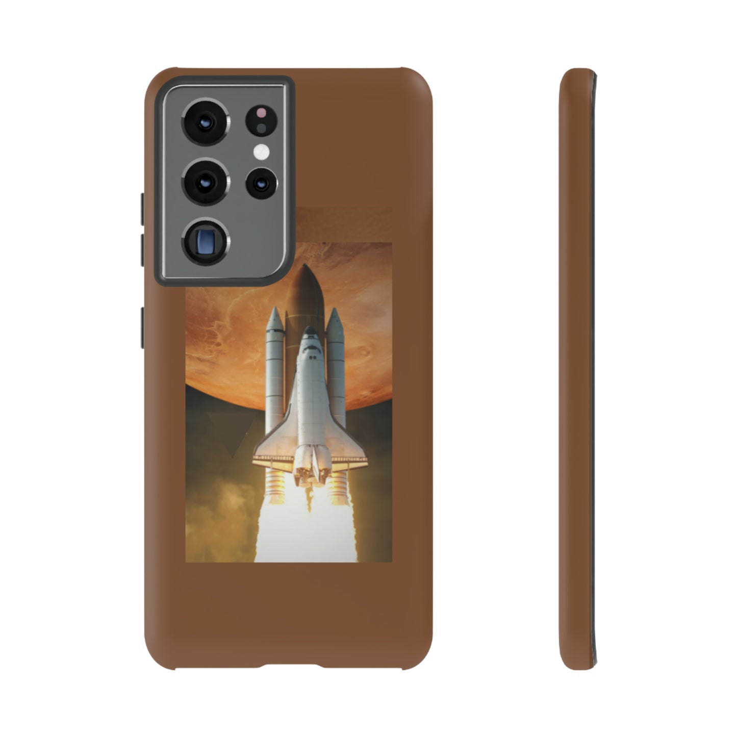 Rocket Man with Light Brown background: 46-Tough Case iPhone series 15 14 13 12 11 X XR XS 8: Google series 7 6 5: Samsung series S23 S22 S21 S20 S10