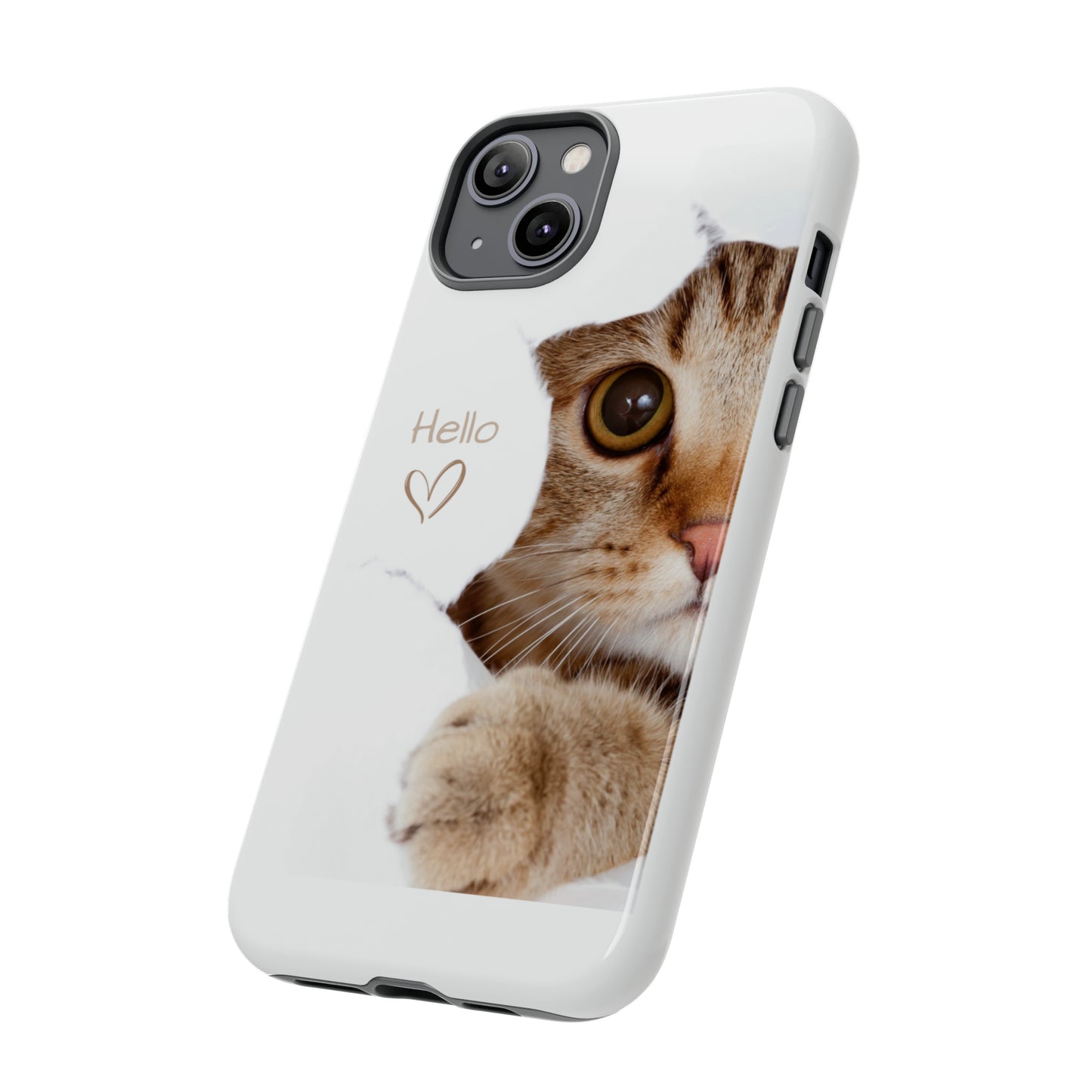 Hey Kitty with white background: 46-Tough Case iPhone series 15 14 13 12 11 X XR XS 8: Google series 7 6 5: Samsung series S23 S22 S21 S20 S10