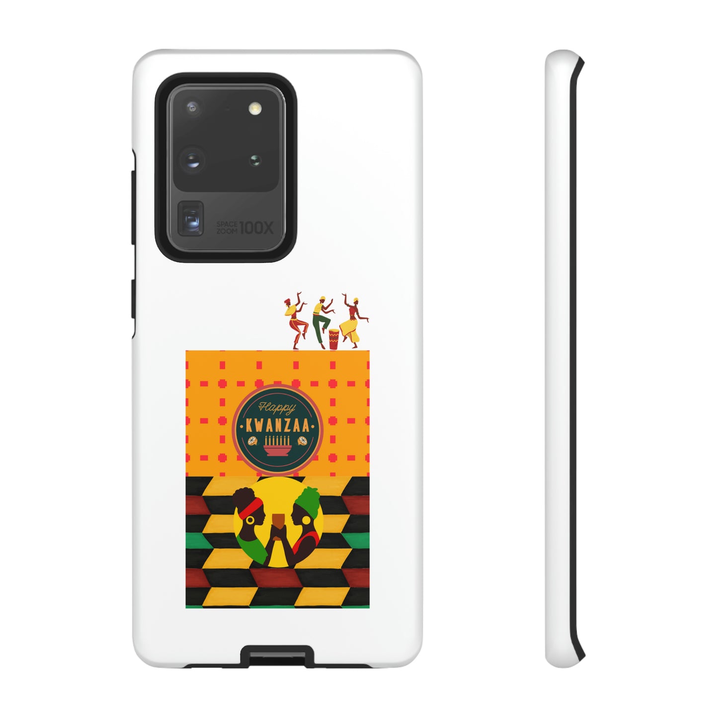 HAPPY KWANZA: 46-Tough Case iPhone series 15 14 13 12 11 X XR XS 8: Google series 7 6 5: Samsung series S23 S22 S21 S20 S10