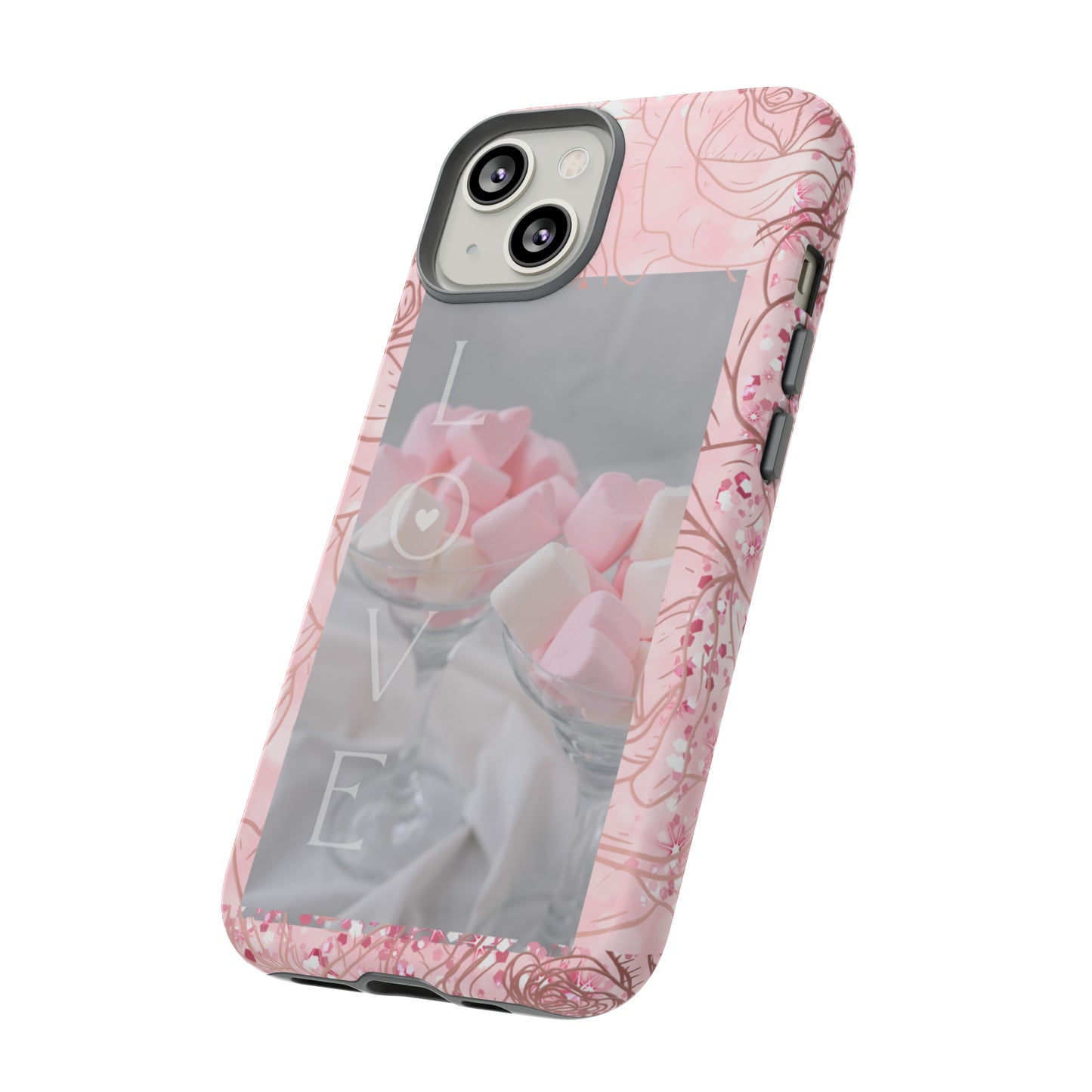 Pink Candy Love: 46-Tough Case iPhone series 15 14 13 12 11 X XR XS 8: Google series 7 6 5: Samsung series S23 S22 S21 S20 S10