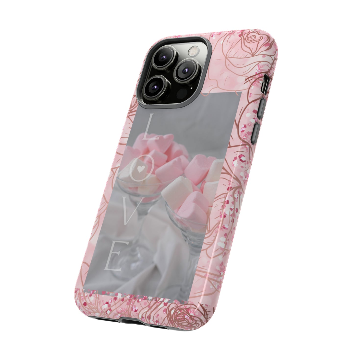 Pink Candy Love: 46-Tough Case iPhone series 15 14 13 12 11 X XR XS 8: Google series 7 6 5: Samsung series S23 S22 S21 S20 S10