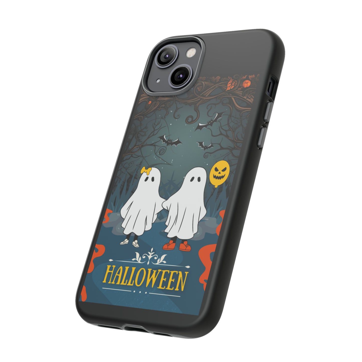 Ghosty with Black background: 46-Tough Case iPhone series 15 14 13 12 11 X XR XS 8: Google series 7 6 5: Samsung series S23 S22 S21 S20 S10