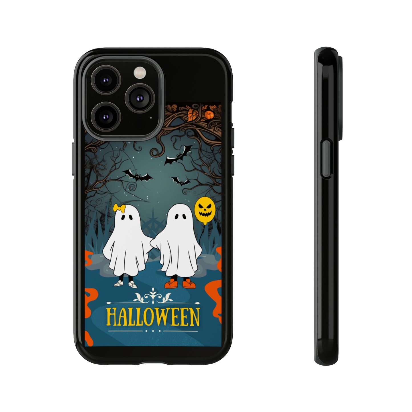 Ghosty with Black background: 46-Tough Case iPhone series 15 14 13 12 11 X XR XS 8: Google series 7 6 5: Samsung series S23 S22 S21 S20 S10