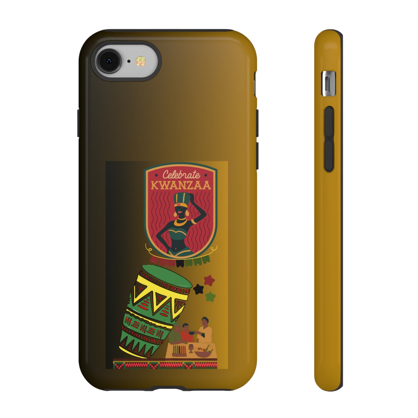 CELEBRATE KWANZAA: 46-Tough Case iPhone series 15 14 13 12 11 X XR XS 8: Google series 7 6 5: Samsung series S23 S22 S21 S20 S10