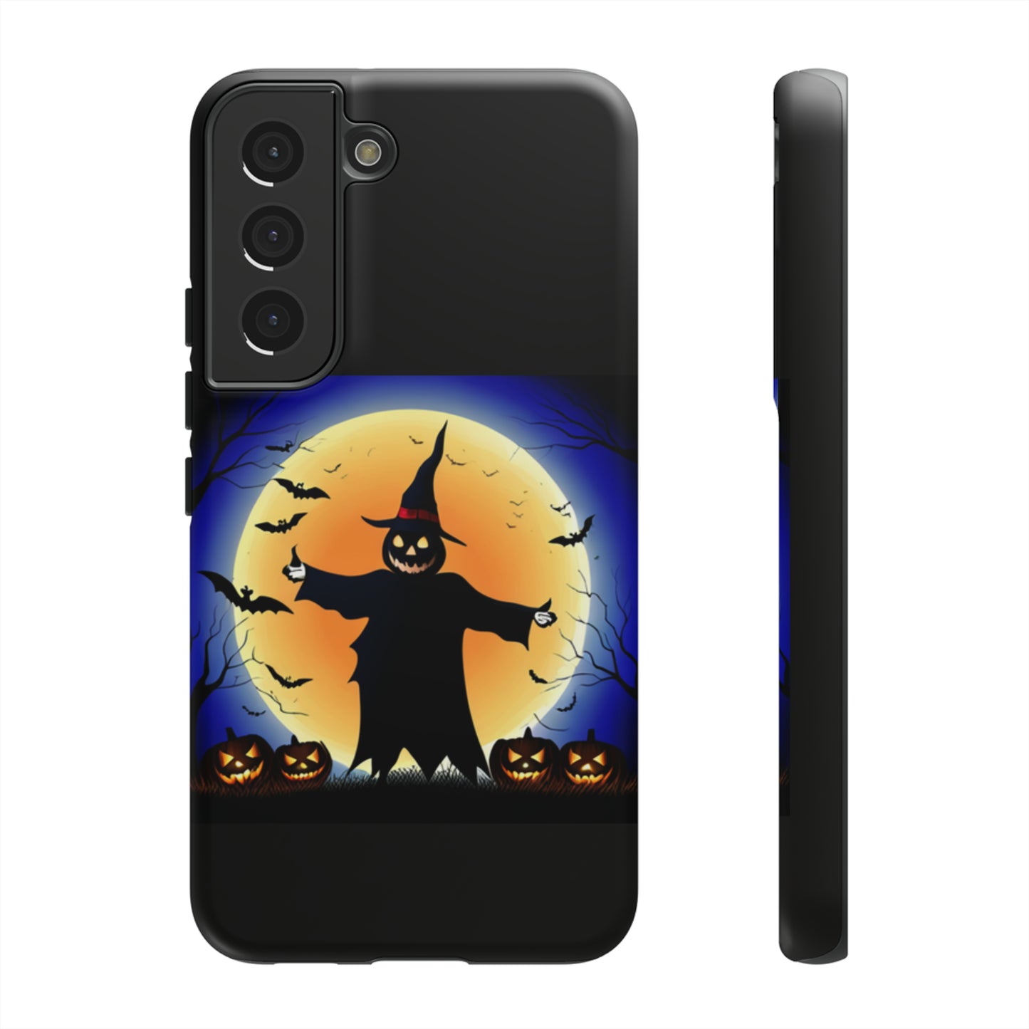 Scary Halloween with Black background: 46-Tough Case iPhone series 15 14 13 12 11 X XR XS 8: Google series 7 6 5: Samsung series S23 S22 S21 S20 S10Tough Cases