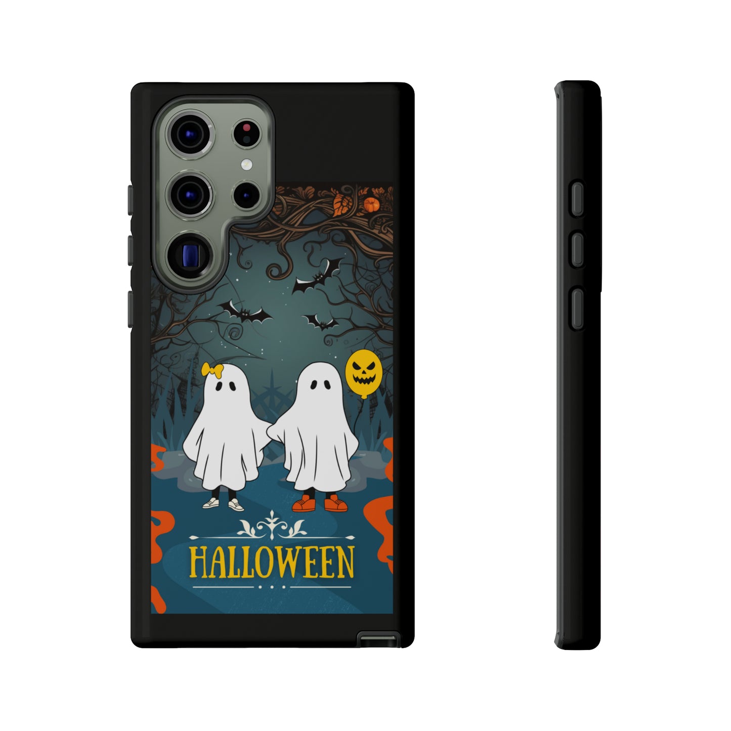 Ghosty with Black background: 46-Tough Case iPhone series 15 14 13 12 11 X XR XS 8: Google series 7 6 5: Samsung series S23 S22 S21 S20 S10