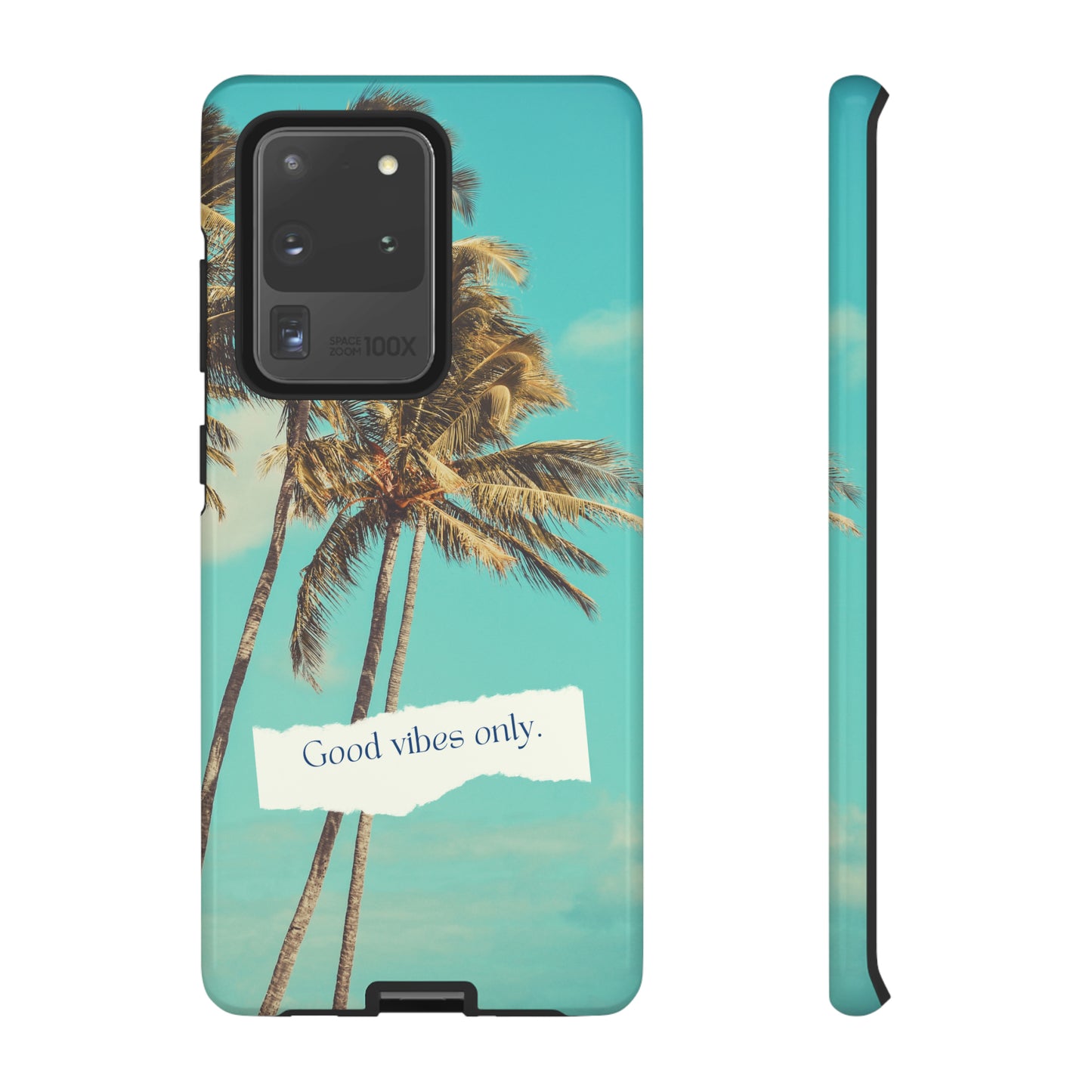 Palm Blue with Turquoise background : 46-Tough Case iPhone series 15 14 13 12 11 X XR XS 8: Google series 7 6 5: Samsung series S23 S22 S21 S20 S10