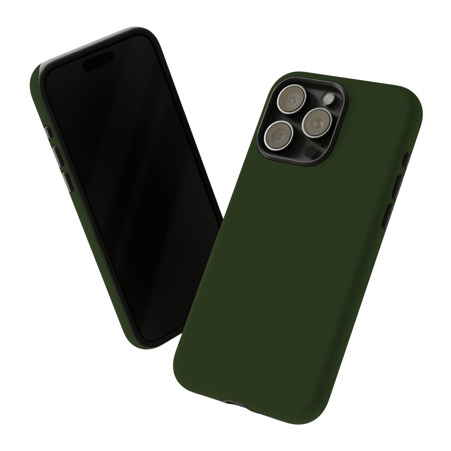 Outdoor Queen Forest Green 1 - #202d10: 46-Tough Case iPhone series 15 14 13 12 11 X XR XS 8: Google series 7 6 5: Samsung series S23 S22 S21 S20 S10