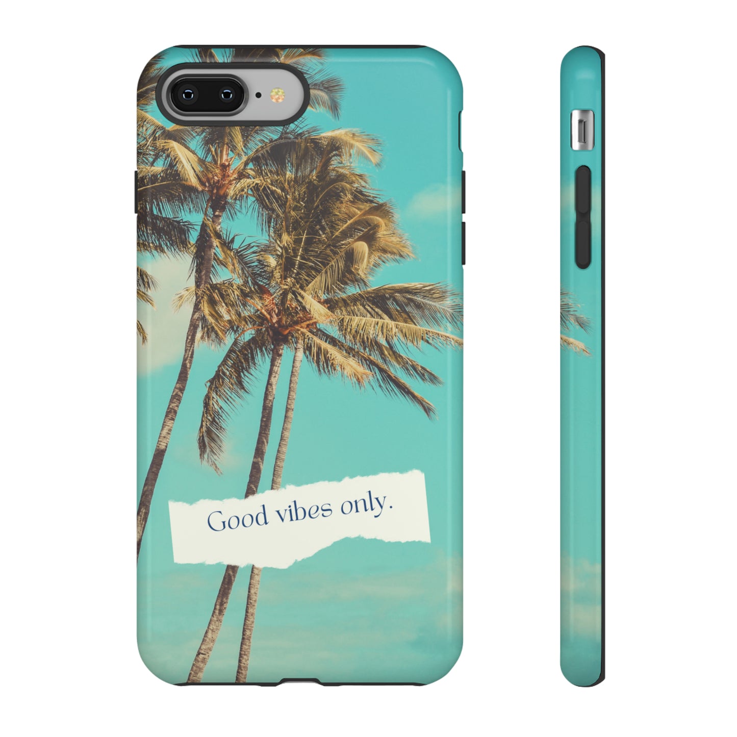 Palm Blue with Turquoise background : 46-Tough Case iPhone series 15 14 13 12 11 X XR XS 8: Google series 7 6 5: Samsung series S23 S22 S21 S20 S10