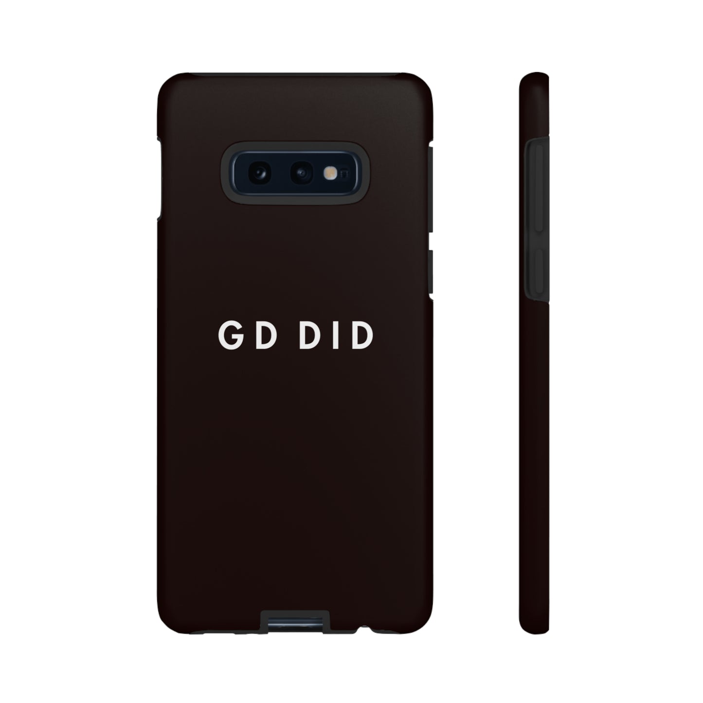 GOD DID BLACK: 46-Tough Case iPhone series 15 14 13 12 11 X XR XS 8: Google series 7 6 5: Samsung series S23 S22 S21 S20 S10