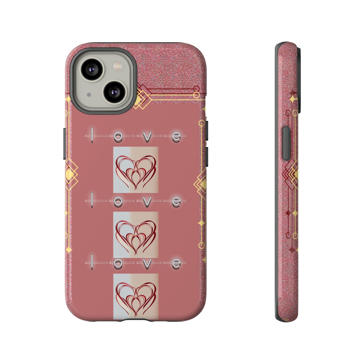 Three Hearts Love: 46-Tough Case iPhone series 15 14 13 12 11 X XR XS 8: Google series 7 6 5: Samsung series S23 S22 S21 S20 S10