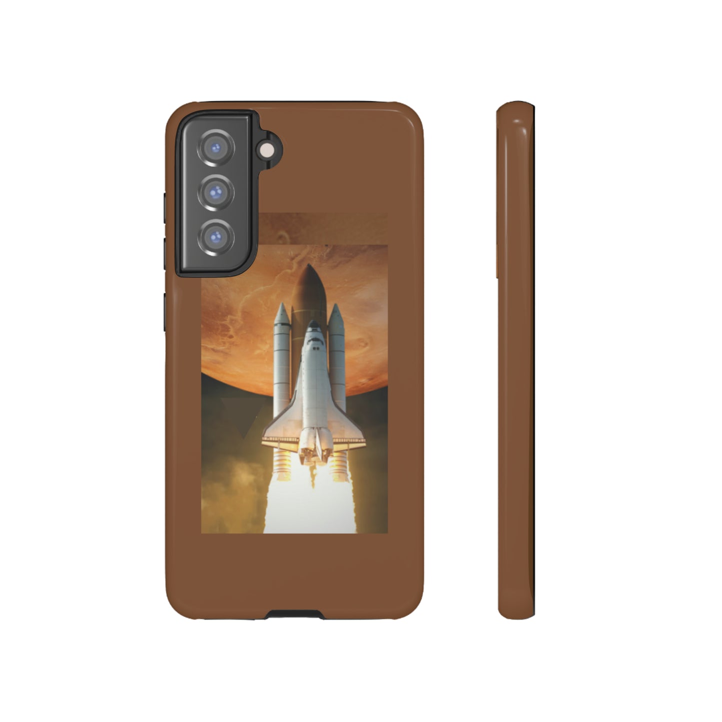 Rocket Man with Light Brown background: 46-Tough Case iPhone series 15 14 13 12 11 X XR XS 8: Google series 7 6 5: Samsung series S23 S22 S21 S20 S10