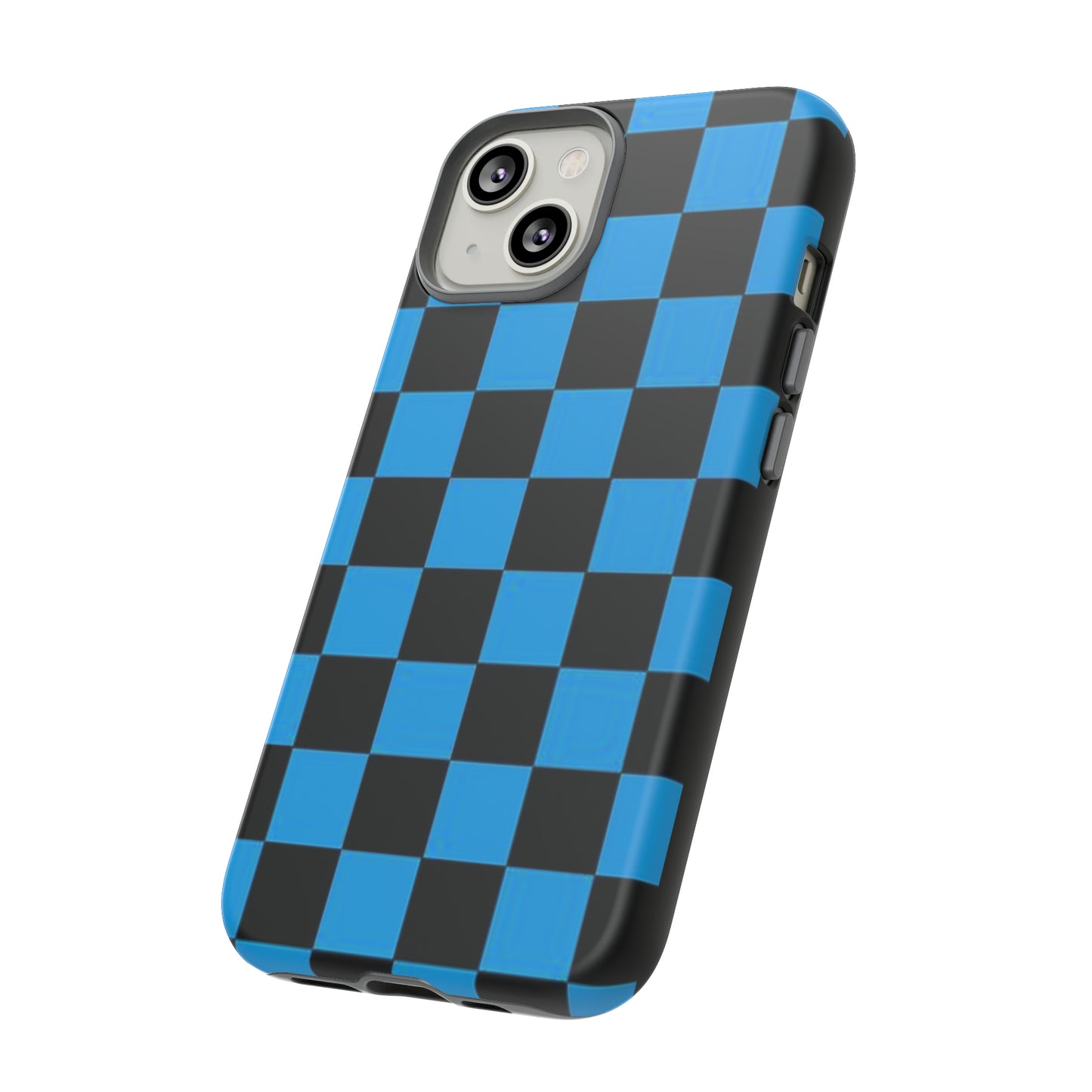 Blue and Black Checkers: 46-Tough Case iPhone series 15 14 13 12 11 X XR XS 8: Google series 7 6 5: Samsung series S23 S22 S21 S20 S10