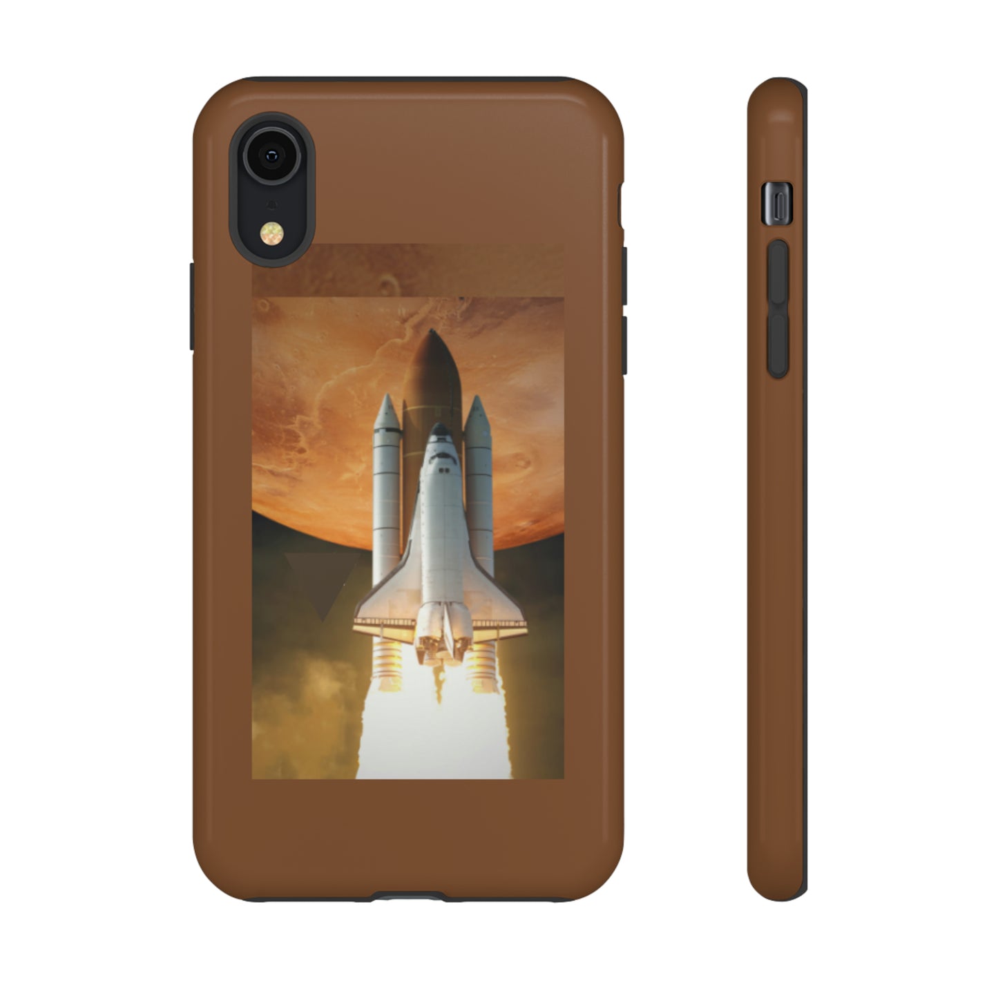 Rocket Man with Light Brown background: 46-Tough Case iPhone series 15 14 13 12 11 X XR XS 8: Google series 7 6 5: Samsung series S23 S22 S21 S20 S10