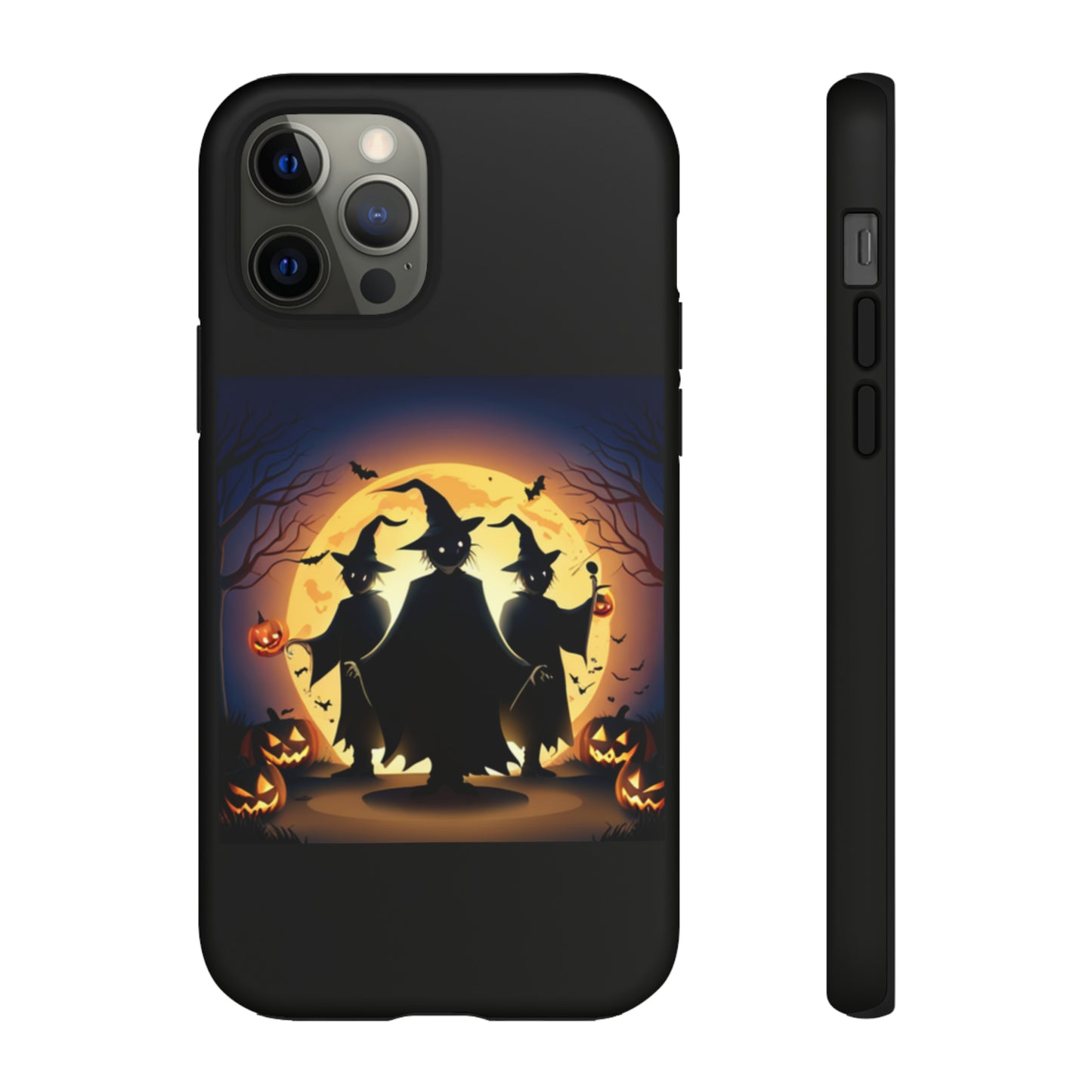 Trick or Treat with black background: 46-Tough Case iPhone series 15 14 13 12 11 X XR XS 8: Google series 7 6 5: Samsung series S23 S22 S21 S20 S10