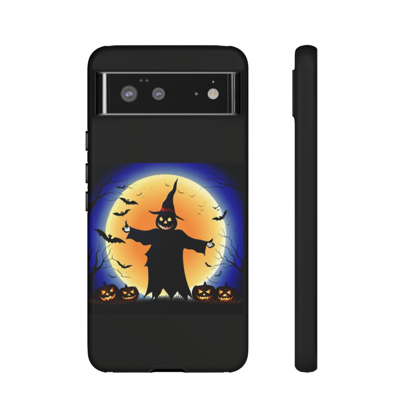 Scary Halloween with Black background: 46-Tough Case iPhone series 15 14 13 12 11 X XR XS 8: Google series 7 6 5: Samsung series S23 S22 S21 S20 S10Tough Cases