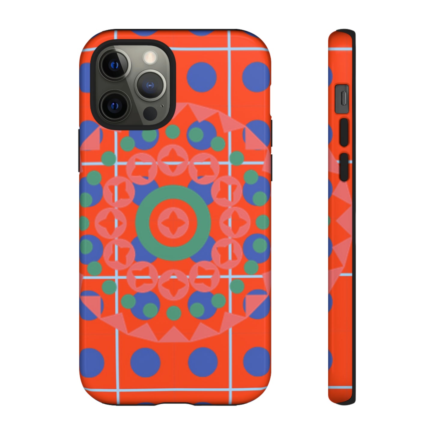 Orange Crush Camouflage with Black background: 46-Tough Case iPhone series 15 14 13 12 11 X XR XS 8: Google series 7 6 5: Samsung series S23 S22 S21 S20 S10