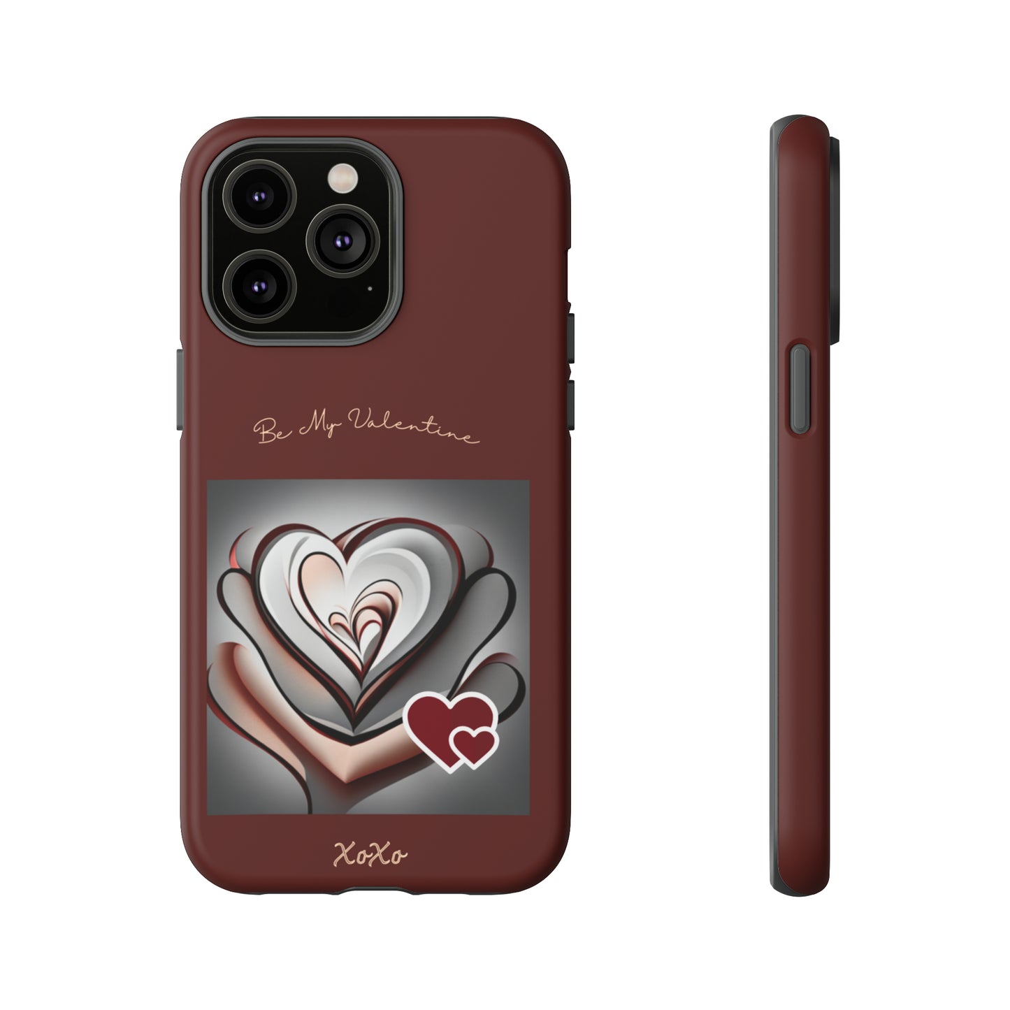 Valentine Triple Heart: 46-Tough Case iPhone series 15 14 13 12 11 X XR XS 8: Google series 7 6 5: Samsung series S23 S22 S21 S20 S10