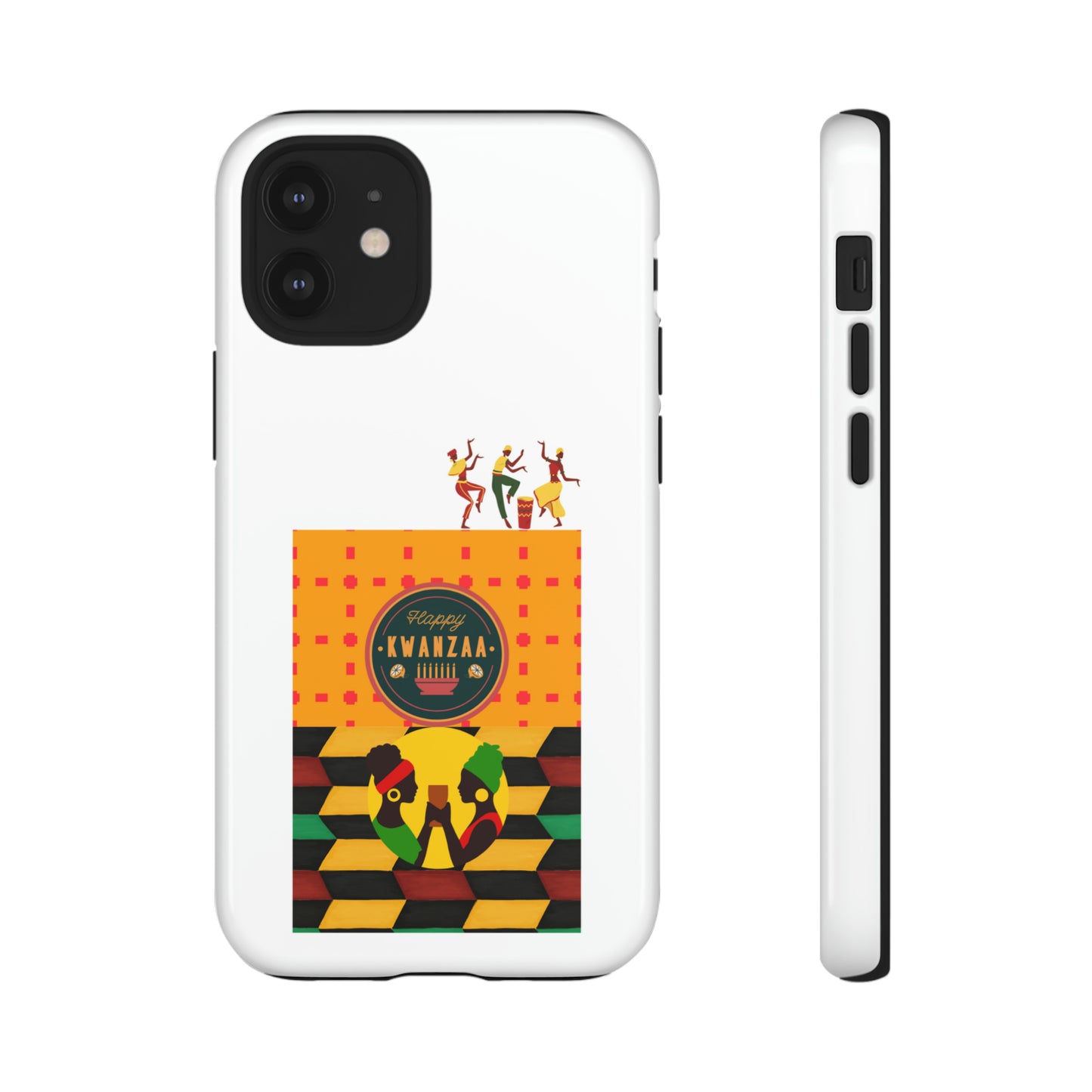 HAPPY KWANZA: 46-Tough Case iPhone series 15 14 13 12 11 X XR XS 8: Google series 7 6 5: Samsung series S23 S22 S21 S20 S10