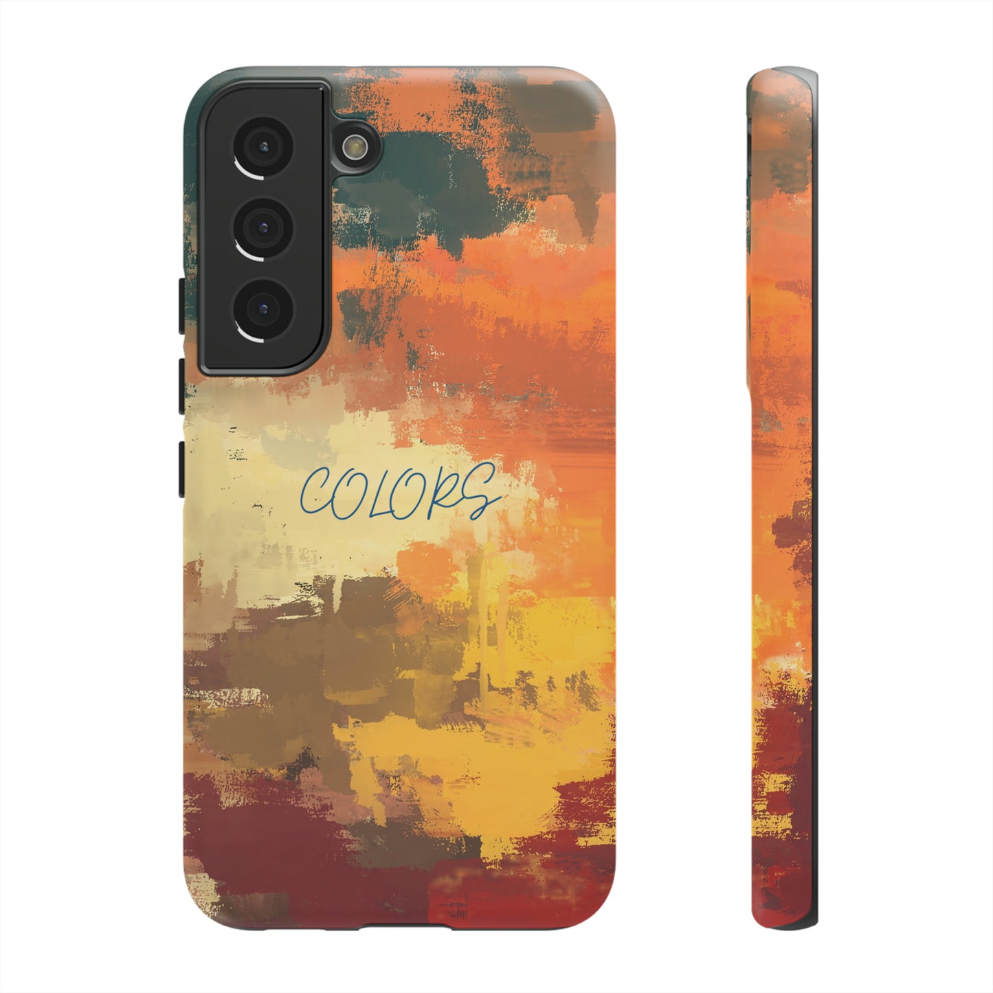 Colorful Modern Art Oil Painting with black background: 46-Tough Case iPhone series 15 14 13 12 11 X XR XS 8: Google series 7 6 5: Samsung series S23 S22 S21 S20 S10