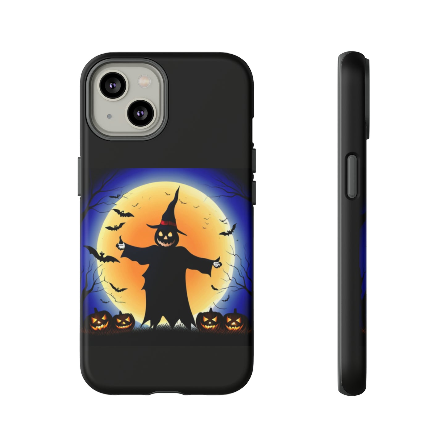 Scary Halloween with Black background: 46-Tough Case iPhone series 15 14 13 12 11 X XR XS 8: Google series 7 6 5: Samsung series S23 S22 S21 S20 S10Tough Cases