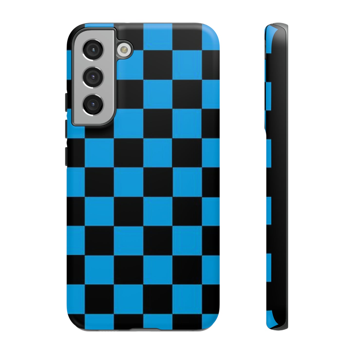 Blue and Black Checkers: 46-Tough Case iPhone series 15 14 13 12 11 X XR XS 8: Google series 7 6 5: Samsung series S23 S22 S21 S20 S10