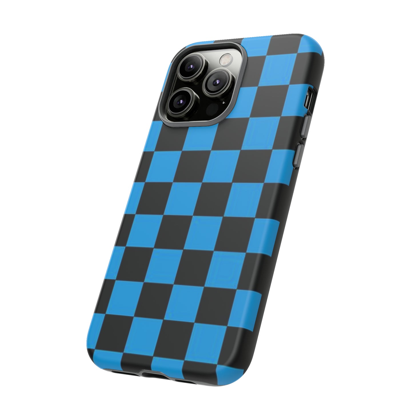 Blue and Black Checkers: 46-Tough Case iPhone series 15 14 13 12 11 X XR XS 8: Google series 7 6 5: Samsung series S23 S22 S21 S20 S10